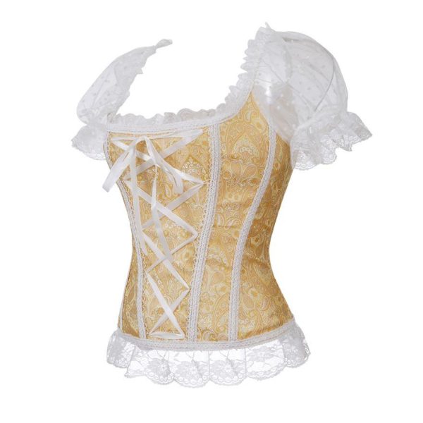 corset-ancien-jaune.jpg Corset Vintage <br> Jaune