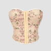 corset-bustier-beige.png Top Corset Bustier Beige à Fleurs