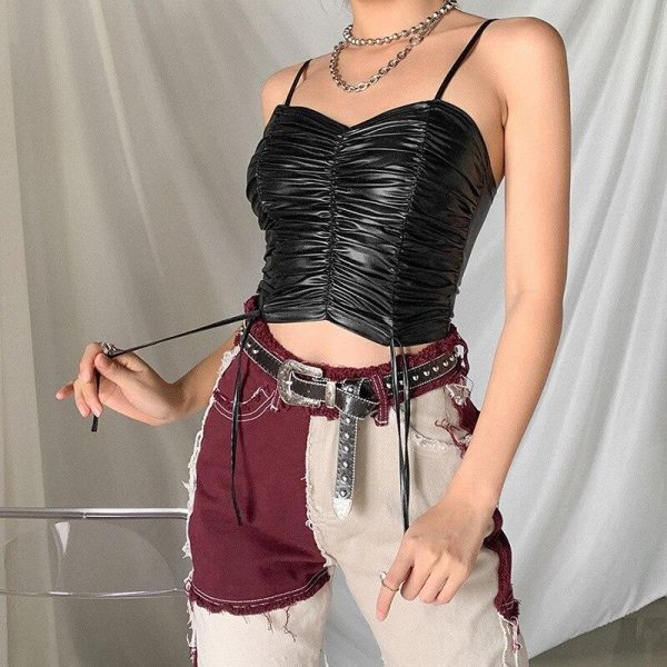 corset-bustier-cuir-noir-1.jpg Corset Bustier Cuir Noir