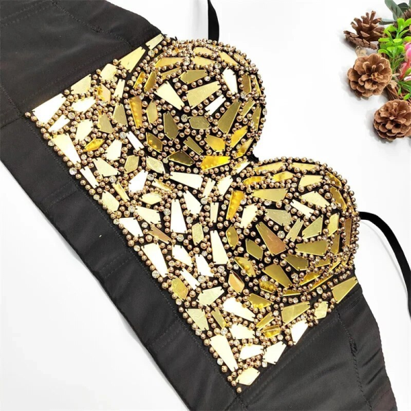 Bustier femme Doré