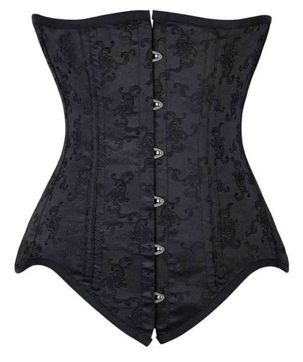 Corset Bustier Femme Satin Noir
