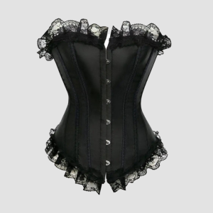 corset-dentelle-en-satin-noir.png Corset Dentelle En Satin