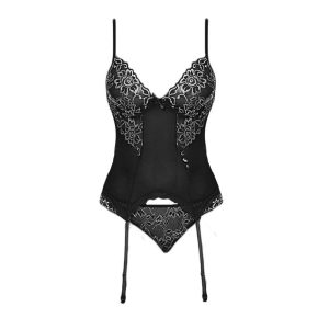 corset-dentelle-porte-jarretelle-pour-femme.jpg Corset Porte-jarretelles <br> Femme Séduction