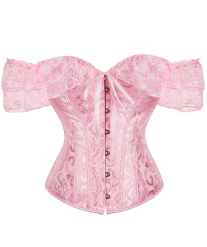 Corset Dentelle Rose