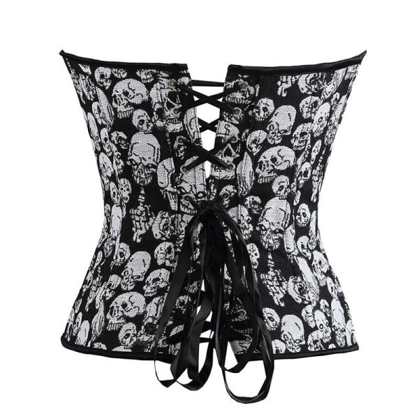 Corset Femme Tête de Mort