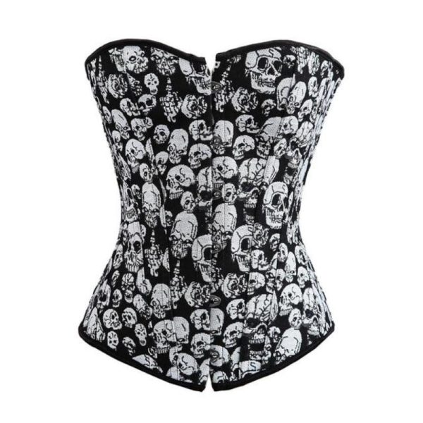 Corset Femme Tête de Mort