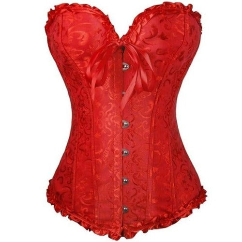 Corset Ancien <br> à Lacet rouge