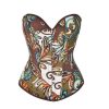 corset-marron-fleurie.jpg Corset Femme Marron Fleurie