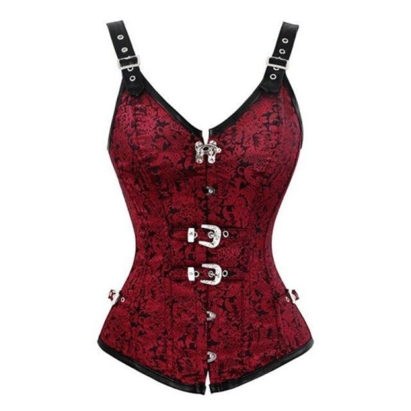 corset-moderne-rouge.jpg Corset Top Moderne rouge