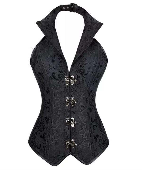 Corset Noir Bretelle Femme