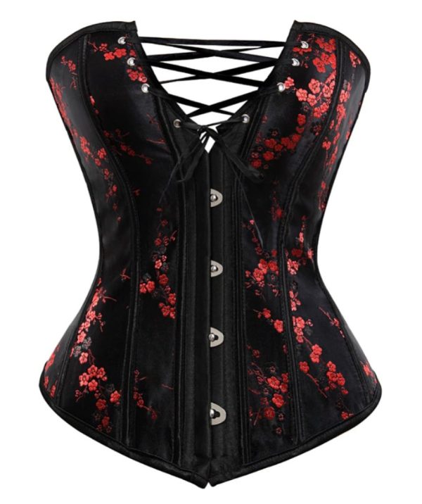 Corset Noir Et Rouge