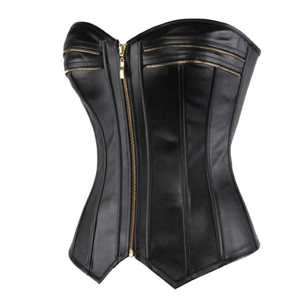 corset-noir-simili-cuir-femme-1.jpg Corset Femme Simili Cuir Noir