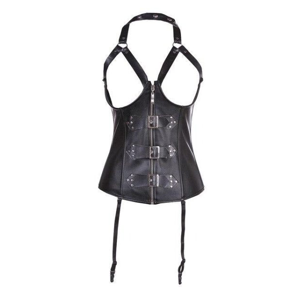 corset-porte-jarretelle-cuir.jpg Corset Porte-jarretelles <br> Simili Cuir