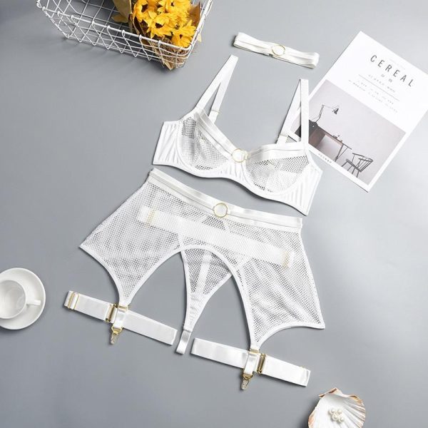 corset-porte-jarretelles-et-string-blanc.jpg Corset Porte-jarretelles <br> Avec string