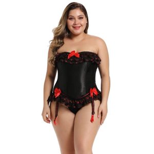 corset-sexy-avec-des-jarretelles.jpg Corset Porte-jarretelles <br> Noir & sexy
