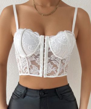 corset-top-blanc-dentelle-fleurie.jpg Corset Top Blanc à Dentelle Fleurie