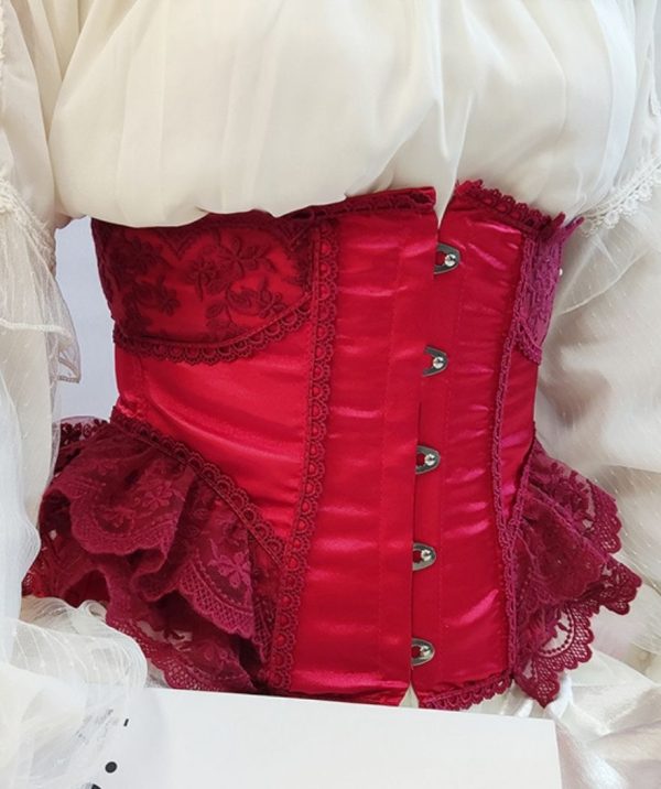 Corset Tulle Rouge