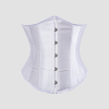 Corset underbust blanc satin