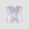 Corset underbust blanc satin