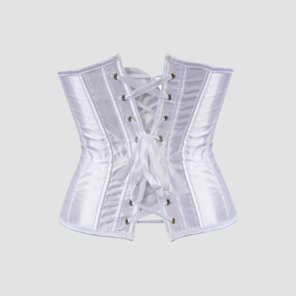 Corset underbust blanc satin