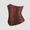 Corset underbust marron