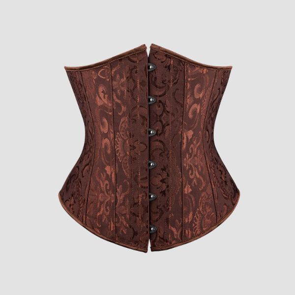 Corset underbust marron