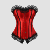 Corset Vintage Élégant Rouge