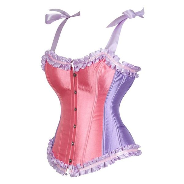 corset-vintage-rose-et-violet.jpg Corset Vintage <br> Rose