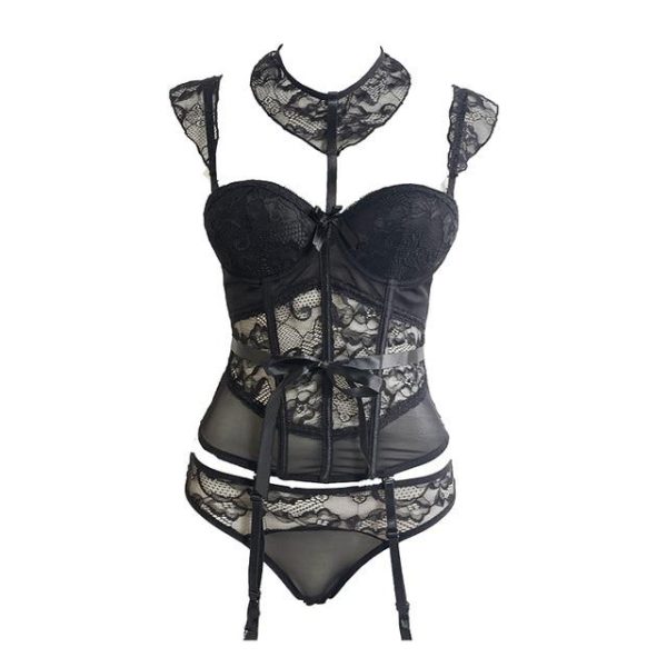 ensemble-corset-porte-jarretelles.jpg Corset Porte-jarretelles <br> Ensemble Noir