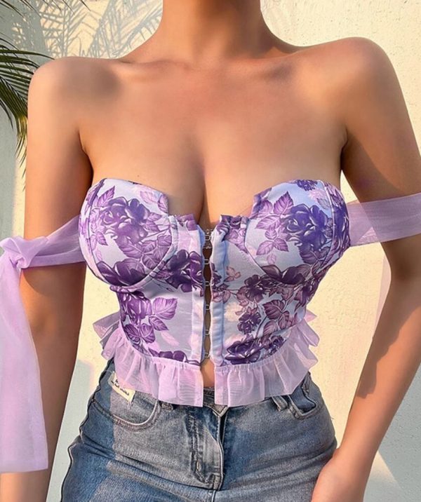floral-corset-style-top.jpg Floral Corset Style Top