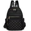 Sac à dos pour femme avec broderie à motif losanges