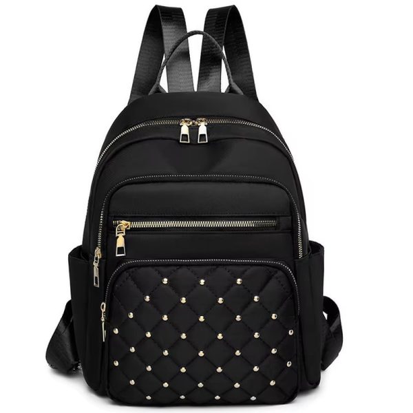 Sac à dos pour femme avec broderie à motif losanges