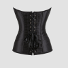 lacet-corset-noir-en-satin.png Corset Femme Satin Noir