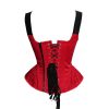lacet-du-corset-bustier-tops-vintage.jpg Vintage Bustier <br> Corset Tops rouge