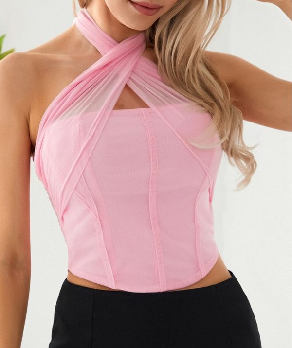 Mesh Underbust Corset Top