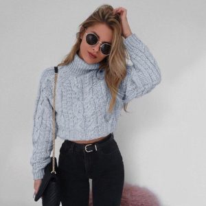 Pull Corset <br> Col Roulé