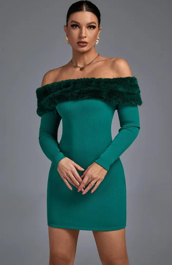 robe-bustier-courte-verte.png Robe Bustier Courte évasée verte