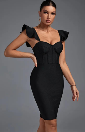 robe-bustier-de-couleur-noire.png Robe Bustier Noir Courte