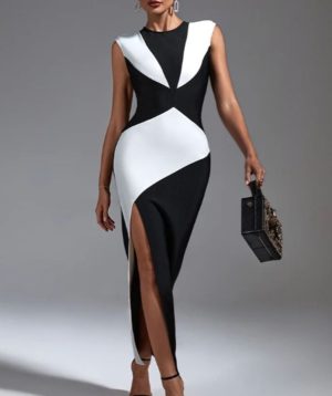 Robe Chemise Blanche Avec Corset Noir