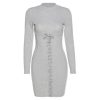 robe-corset-avec-lacet-gris.jpg Robe Corset <br> Avec Lacet
