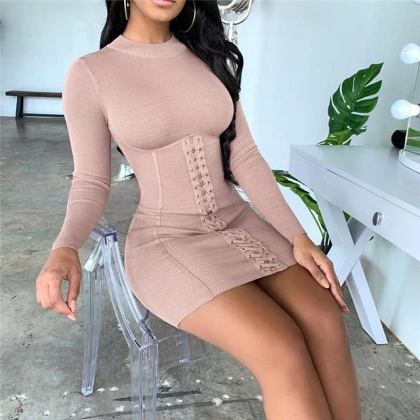 robe-corset-avec-lacet-rose.jpg Robe Corset <br> Avec Lacet