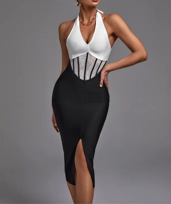 robe-corset-noire-et-blanche.jpg Robe Corset Noire Et Blanche