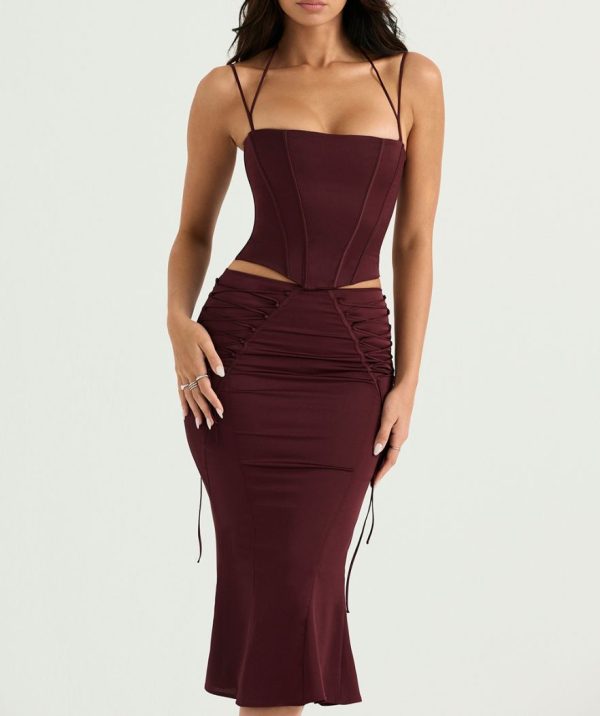 Robe Corset Pourpre