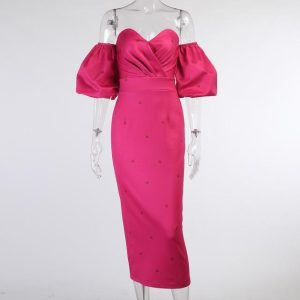robe-corset-rose-coupe-longue.jpg Robe Longue <br> Rose Corset