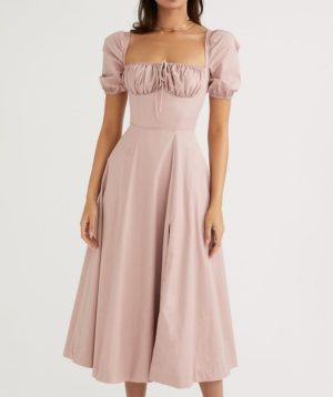 robe-corset-rose-fendue.jpg Robe Corset Rose Fendue