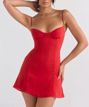 Robe Courte Rouge