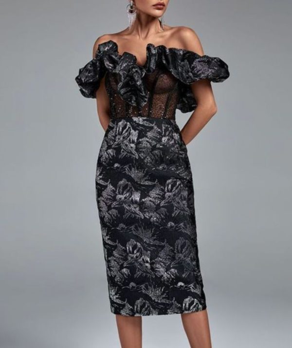 robe-style-corset-a-imprime-pois.jpg Robe Style Corset à Imprimé Pois