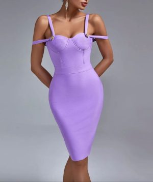 Robe Corset Bustier Violette