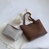 Sac cabas cuir souple bandoulière femme
