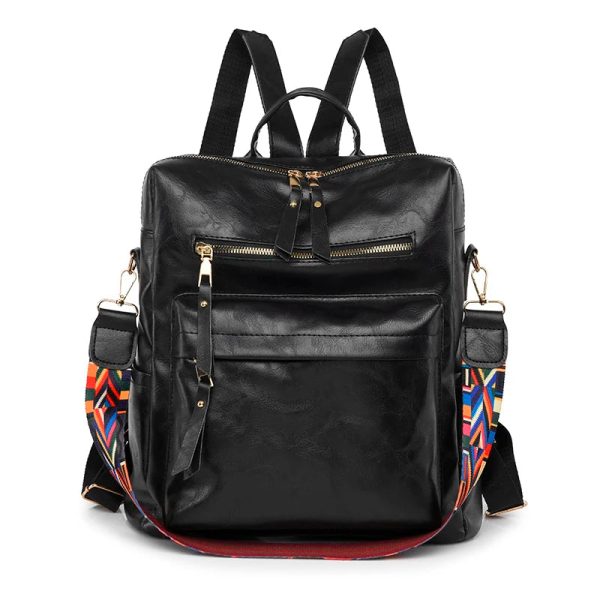 sac_a_dos_femme_vintage_coloris_noir.jpg Sac à Dos Femme Vintage Cuir PU